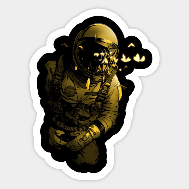 astronaut Sticker by artofkaan